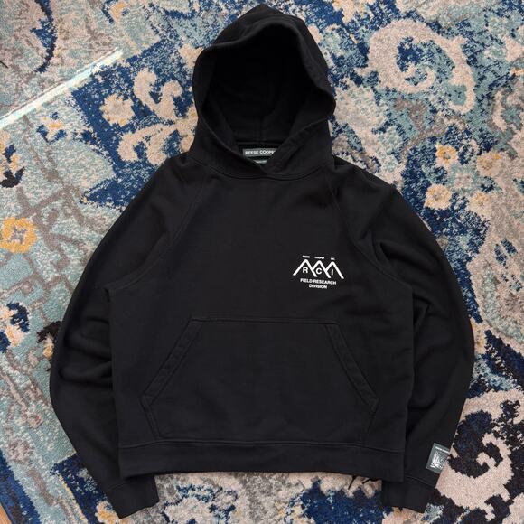 Reese Cooper Boxy Hoodie Black Sz Small Made in USA - Picture 1 of 5